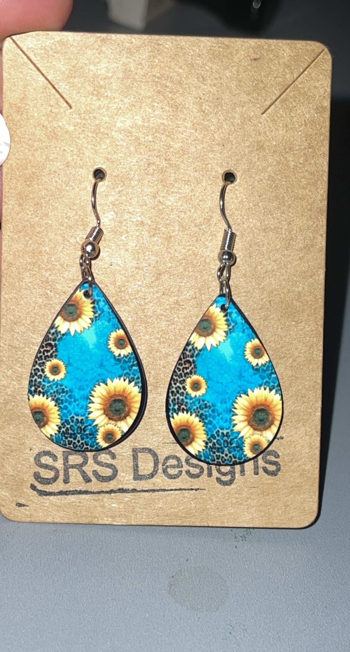 Sunflower earrings