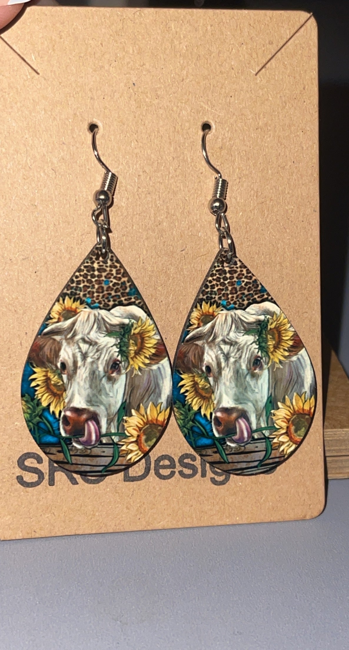 Cow earrings