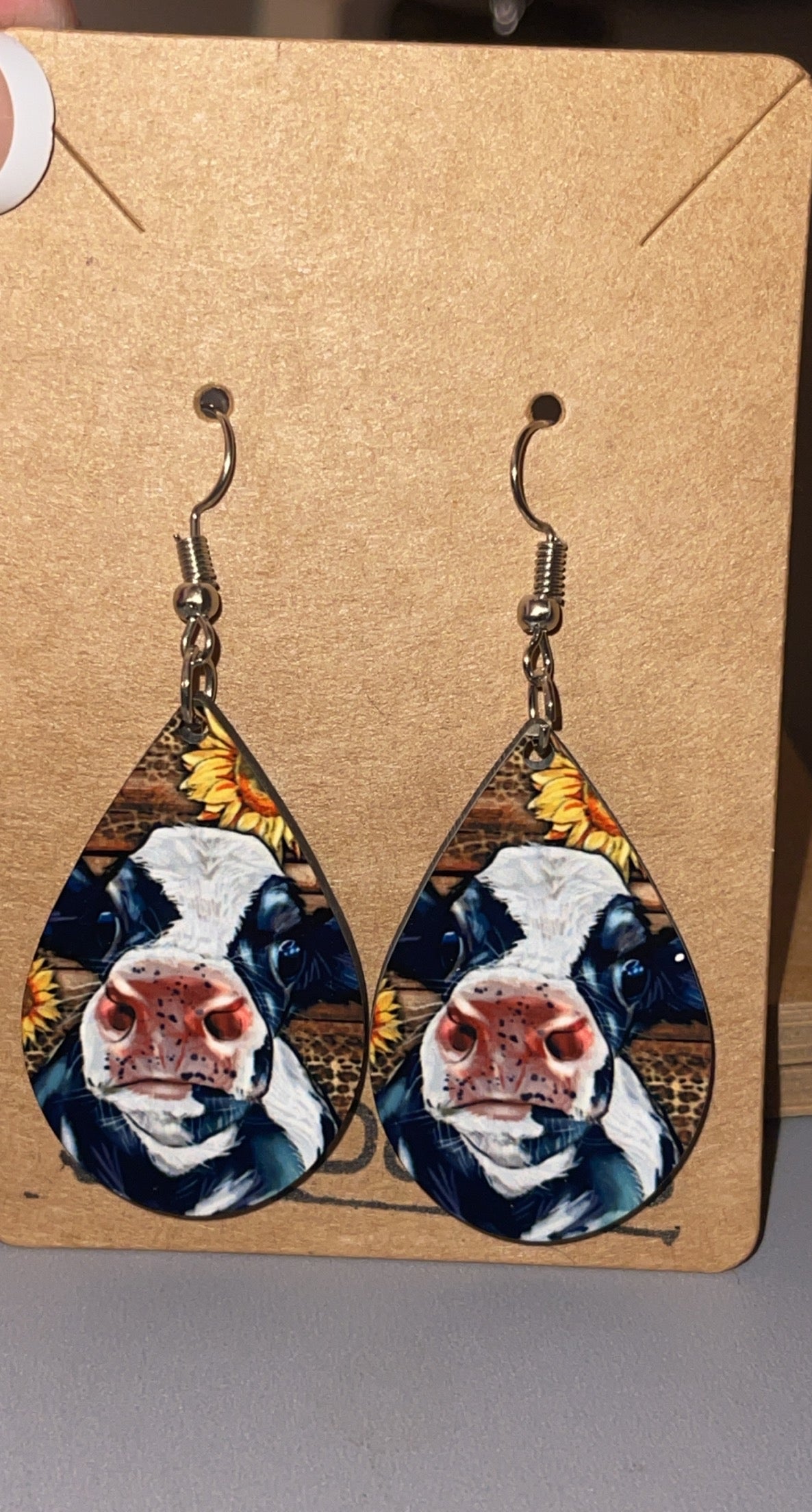 Cow earrings