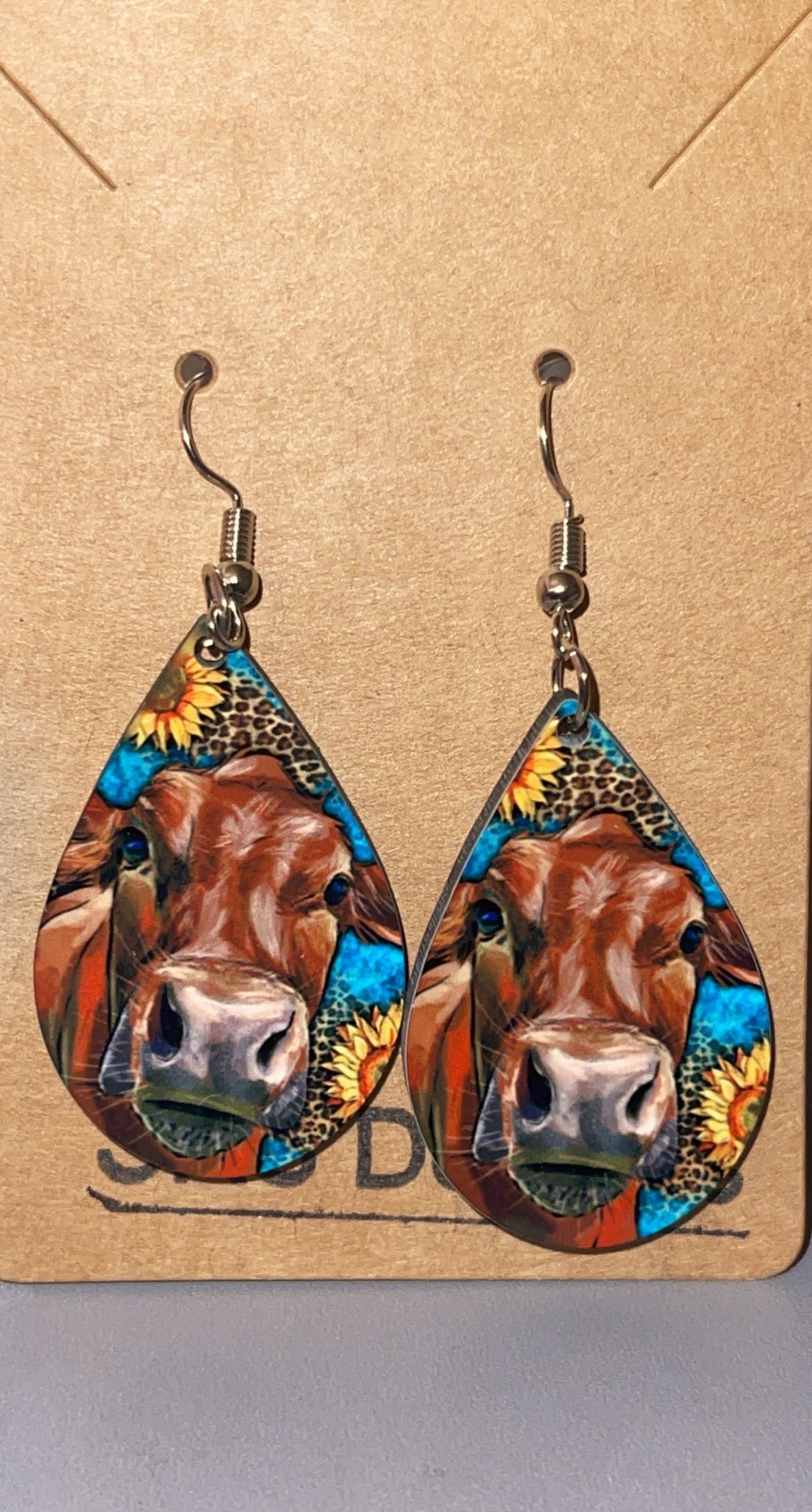 Cow earrings