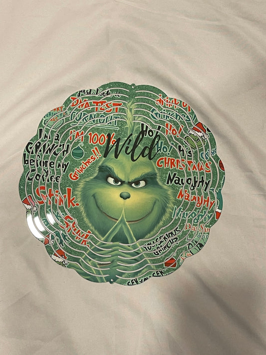 Grinch wind spinner